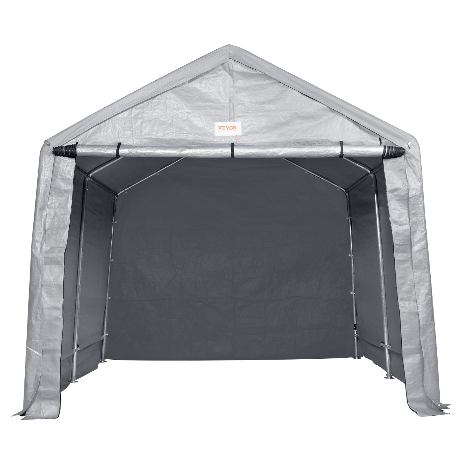 Protable Stotage Shelter Garage Stotage Shed 7 x 12 x 7.36ft & Zipper Door V952-TYCWP7FTX12FTTUICV0