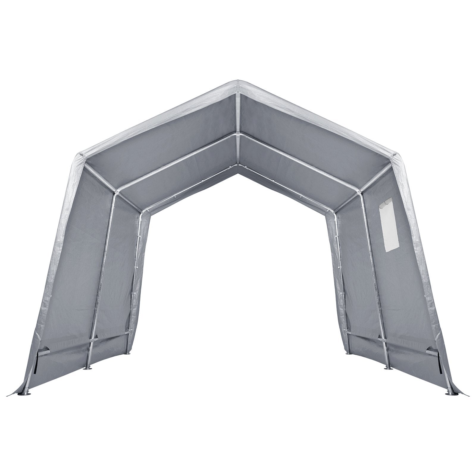 Protable Stotage Shelter Garage Stotage Shed 7 x 12 x 7.36ft & Zipper Door V952-TYCWP7FTX12FTTUICV0