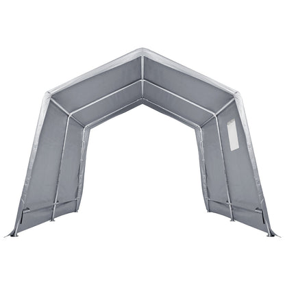 Protable Stotage Shelter Garage Stotage Shed 7 x 12 x 7.36ft & Zipper Door V952-TYCWP7FTX12FTTUICV0