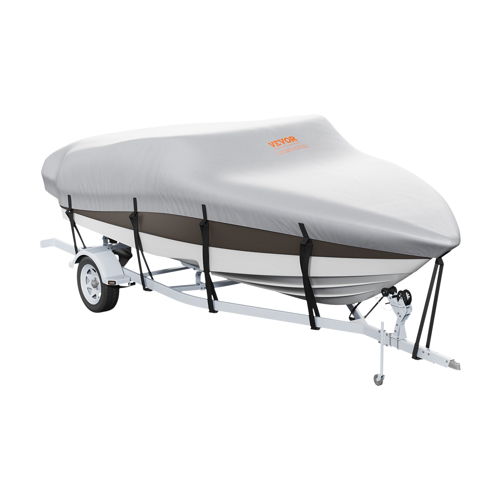 Boat Cover 600D Waterproof 17-19 ft Boat Cover V-Hull Tri-Hull Runabout V952-TYCZ600D1719PWYFKV0