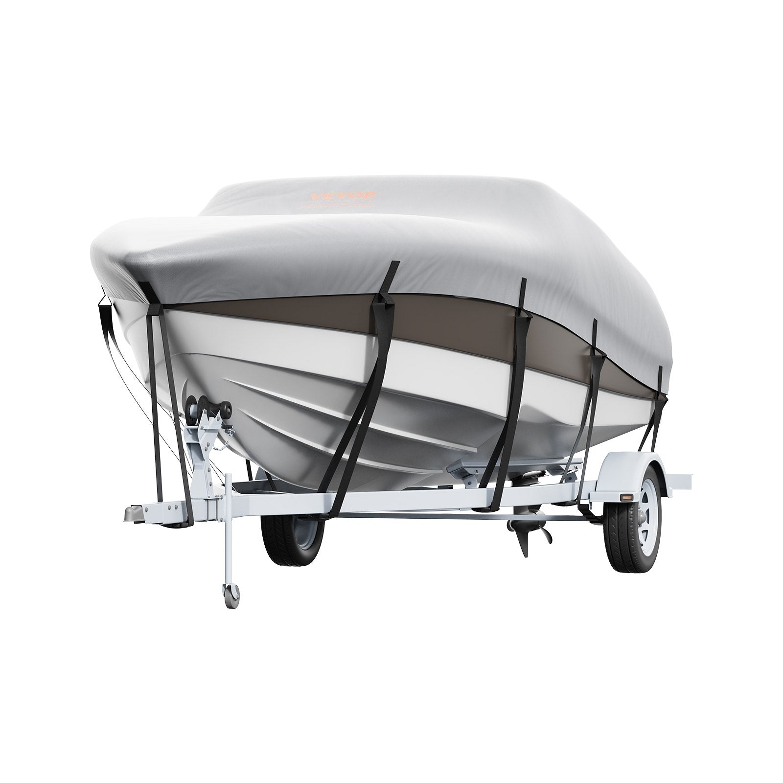 Boat Cover 600D Waterproof 17-19 ft Boat Cover V-Hull Tri-Hull Runabout V952-TYCZ600D1719PWYFKV0