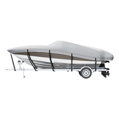 Boat Cover 600D Waterproof 23-24 ft Boat Cover V-Hull Tri-Hull Runabout V952-TYCZ600D2324S51Q4V0