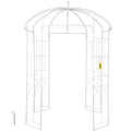 Birdcage Shape Garden Arbor, 9\' High x 6.6\' Wide, Heavy Duty Wrought Iron Arbor, Wedding Arch Trellis for V952-TYHYGMYCBSNL9I8V7V0