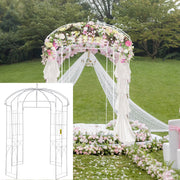 Birdcage Shape Garden Arbor, 9\' High x 6.6\' Wide, Heavy Duty Wrought Iron Arbor, Wedding Arch Trellis for V952-TYHYGMYCBSNL9I8V7V0