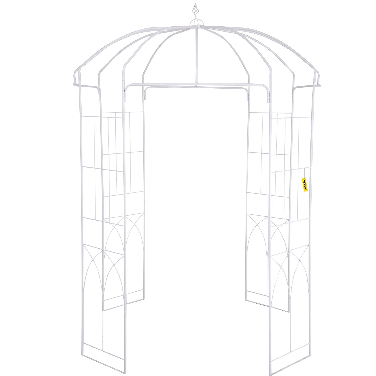 Birdcage Shape Garden Arbor, 9\' High x 6.6\' Wide, Heavy Duty Wrought Iron Arbor, Wedding Arch Trellis for V952-TYHYGMYCBSNL9I8V7V0