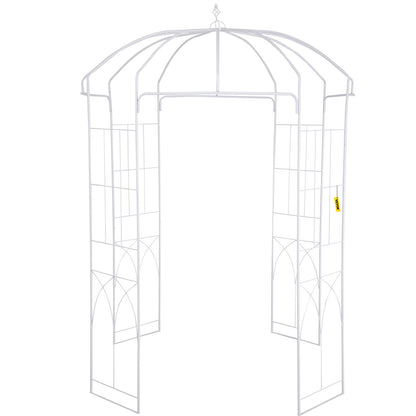 Birdcage Shape Garden Arbor, 9\' High x 6.6\' Wide, Heavy Duty Wrought Iron Arbor, Wedding Arch Trellis for V952-TYHYGMYCBSNL9I8V7V0