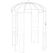 Birdcage Shape Garden Arbor, 9\' High x 6.6\' Wide, Heavy Duty Wrought Iron Arbor, Wedding Arch Trellis for V952-TYHYGMYCBSNL9I8V7V0