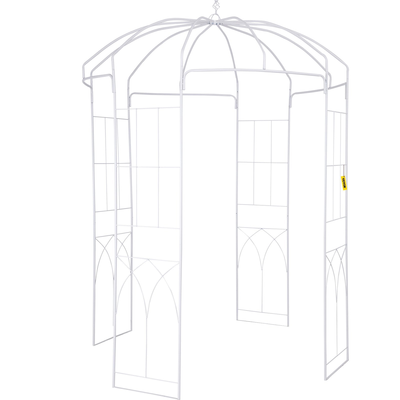 Birdcage Shape Garden Arbor, 9\' High x 6.6\' Wide, Heavy Duty Wrought Iron Arbor, Wedding Arch Trellis for V952-TYHYGMYCBSNL9I8V7V0