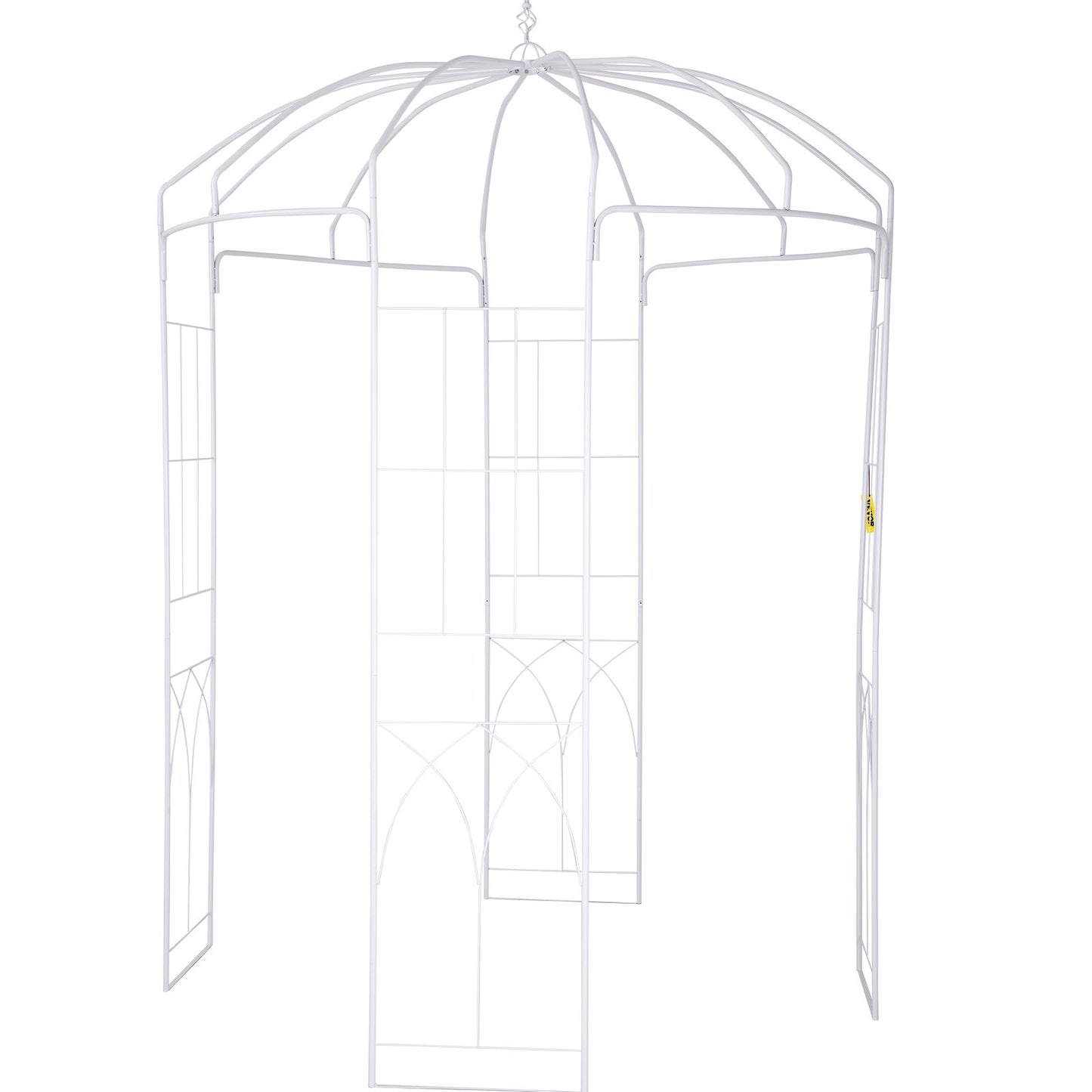 Birdcage Shape Garden Arbor, 9\' High x 6.6\' Wide, Heavy Duty Wrought Iron Arbor, Wedding Arch Trellis for V952-TYHYGMYCBSNL9I8V7V0