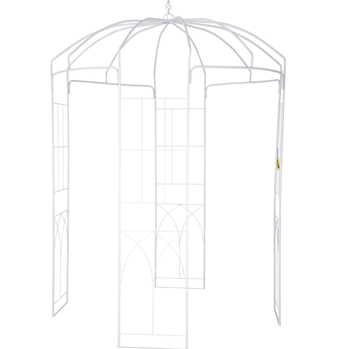 Birdcage Shape Garden Arbor, 9\' High x 6.6\' Wide, Heavy Duty Wrought Iron Arbor, Wedding Arch Trellis for V952-TYHYGMYCBSNL9I8V7V0