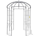 Birdcage Shape Garden Arbor, 9\' High x 6.6\' Wide, Heavy Duty Wrought Iron Arbor, Wedding Arch Trellis for V952-TYHYGMYCHSNL9G07VV0