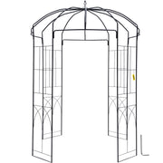 Birdcage Shape Garden Arbor, 9\' High x 6.6\' Wide, Heavy Duty Wrought Iron Arbor, Wedding Arch Trellis for V952-TYHYGMYCHSNL9G07VV0