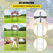 Birdcage Shape Garden Arbor, 9\' High x 6.6\' Wide, Heavy Duty Wrought Iron Arbor, Wedding Arch Trellis for V952-TYHYGMYCHSNL9G07VV0