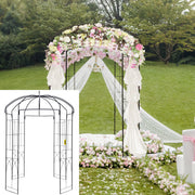 Birdcage Shape Garden Arbor, 9\' High x 6.6\' Wide, Heavy Duty Wrought Iron Arbor, Wedding Arch Trellis for V952-TYHYGMYCHSNL9G07VV0