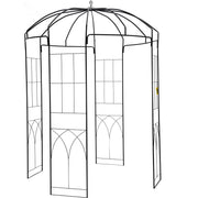 Birdcage Shape Garden Arbor, 9\' High x 6.6\' Wide, Heavy Duty Wrought Iron Arbor, Wedding Arch Trellis for V952-TYHYGMYCHSNL9G07VV0
