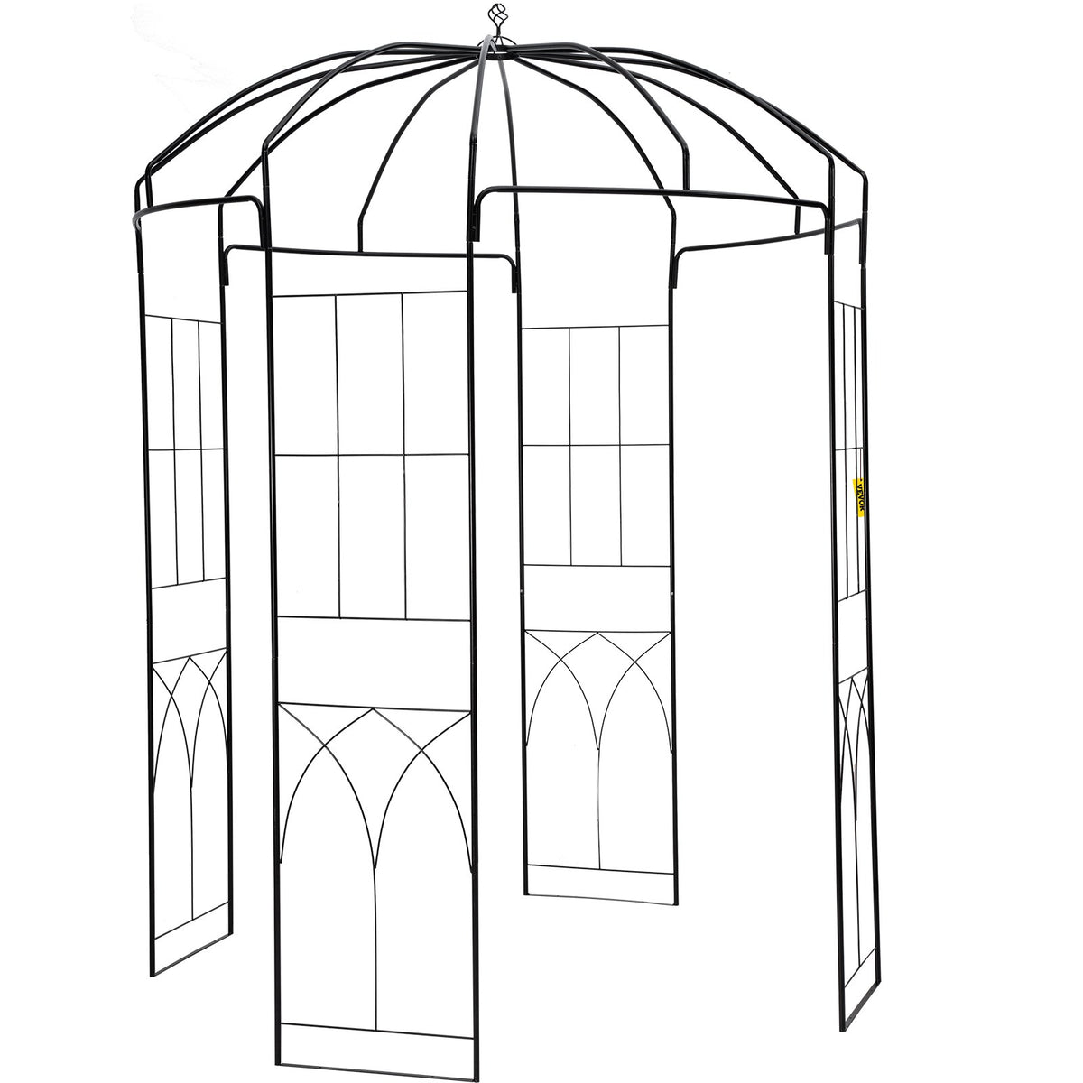 Birdcage Shape Garden Arbor, 9\' High x 6.6\' Wide, Heavy Duty Wrought Iron Arbor, Wedding Arch Trellis for V952-TYHYGMYCHSNL9G07VV0