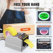 Automatic Tape Dispenser, Self-Adhesive Electric Tape Cutter, 25 W Packaging Machine, Tape Cutter, 6-60 mm V952-TYJDDDK60MMZYWC8CV3