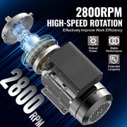 2.2KW Electric Motor 2800 rpm, AC 220~240V 13.8A, 90L, B3 Frame, Air Compressor Motor Single Phase, 24mm V952-TYJLIECDJ2802OQUKV7