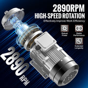2.2KW Electric Motor 2890 rpm, AC 400V 4.7A, 90L, B3 Frame, Air Compressor Motor 3-Phase, 24mm Keyed Shaft, V952-TYJLIECDJ300ILW2HV8