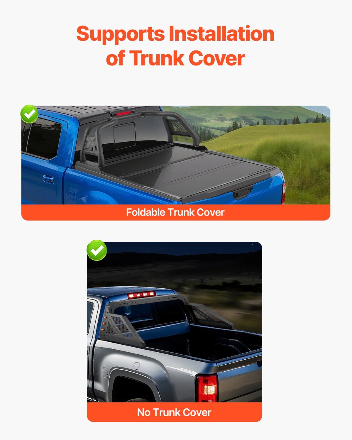 Truck Bed Roll Bar, Universal Pickup Sport Adjustable Bar Chase Rack Compatible with Full-Size Truck, Carbon V952-TYKKCCFGGBDX4A5GRV9