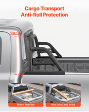 Truck Bed Roll Bar Universal Chase Rack for Mid-Size Pickup Carbon Steel V952-TYKKCCFGGBDXUF2DWV0