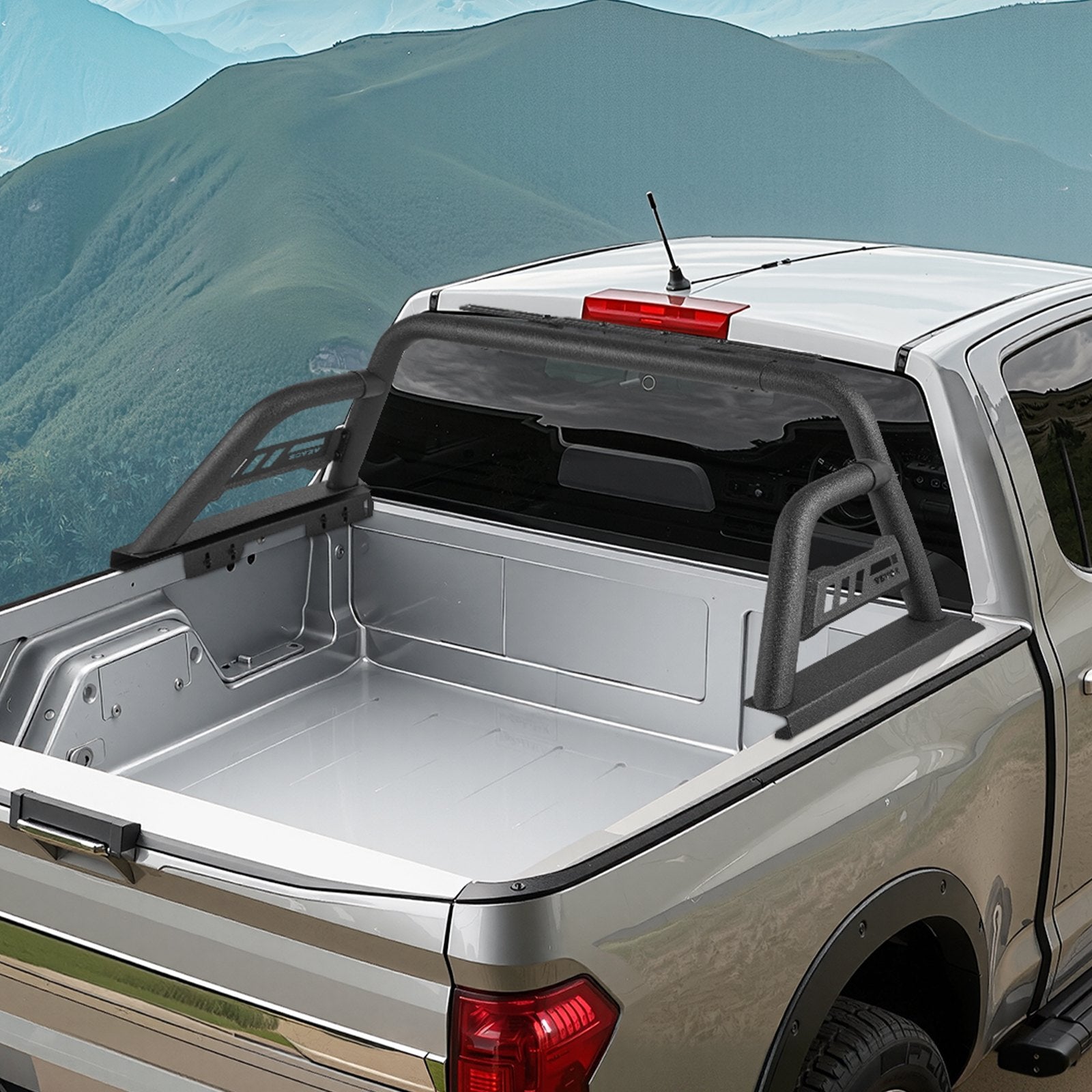 Truck Bed Roll Bar Universal Chase Rack for Mid-Size Pickup Carbon Steel V952-TYKKCCFGGBDXUF2DWV0