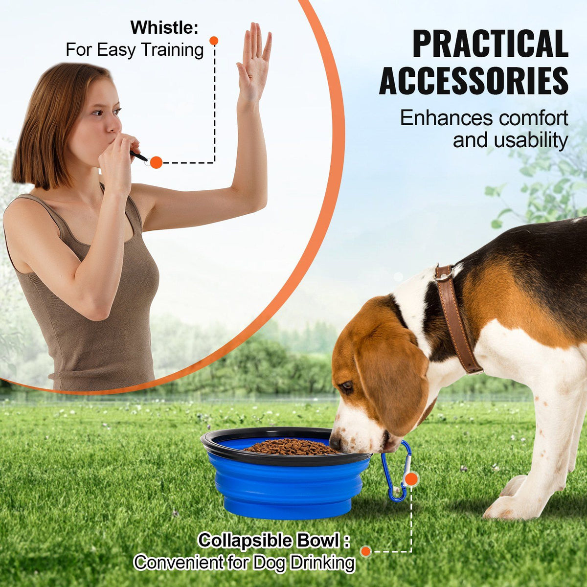 Dog Agility Training Equipment, 4 PCS Set with Adjustable High Hurdles,6 Weave Poles,Jump Ring,Square Pause V952-TYKMJKCTJJCKST31JV0