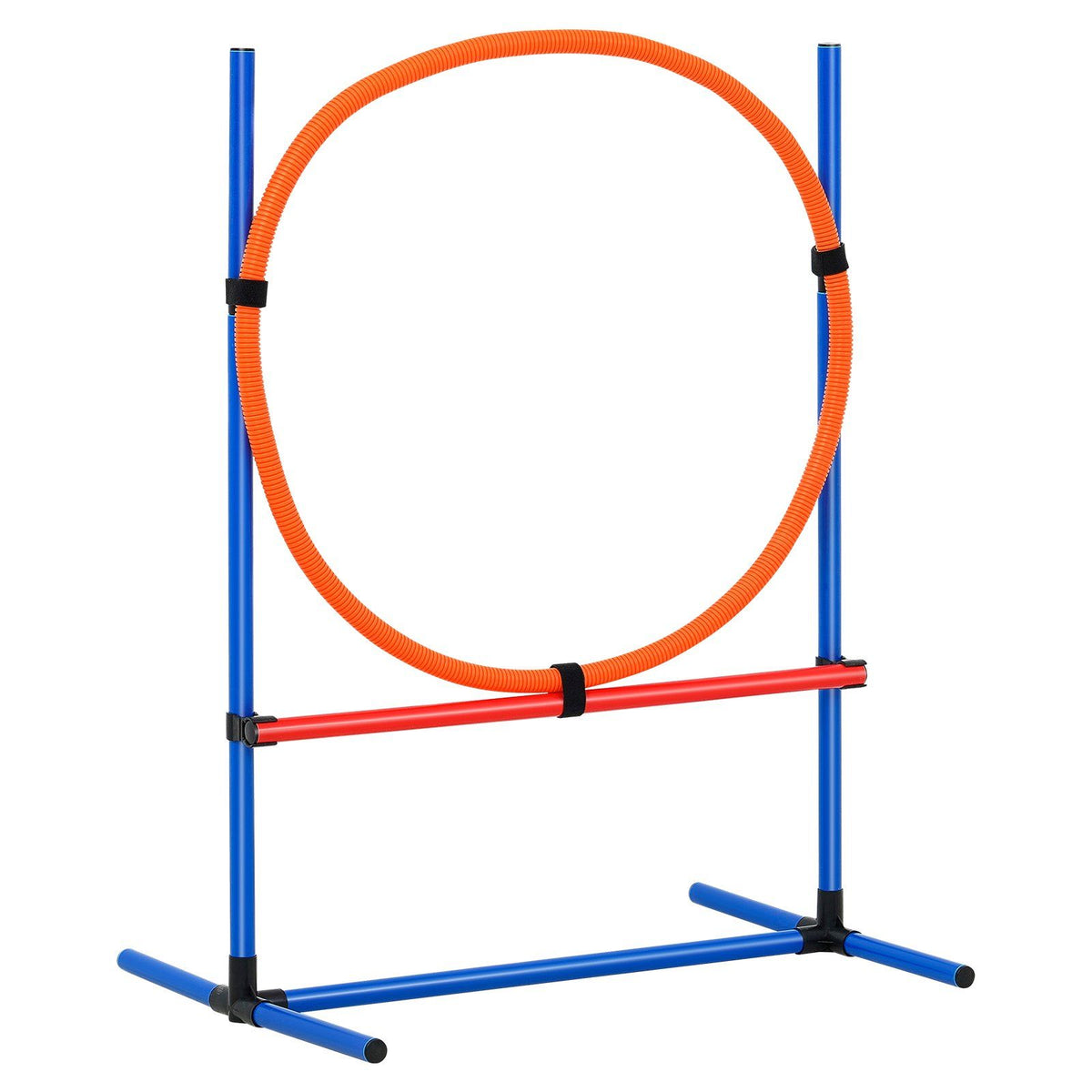 Dog Agility Training Equipment, 4 PCS Set with Adjustable High Hurdles,6 Weave Poles,Jump Ring,Square Pause V952-TYKMJKCTJJCKST31JV0