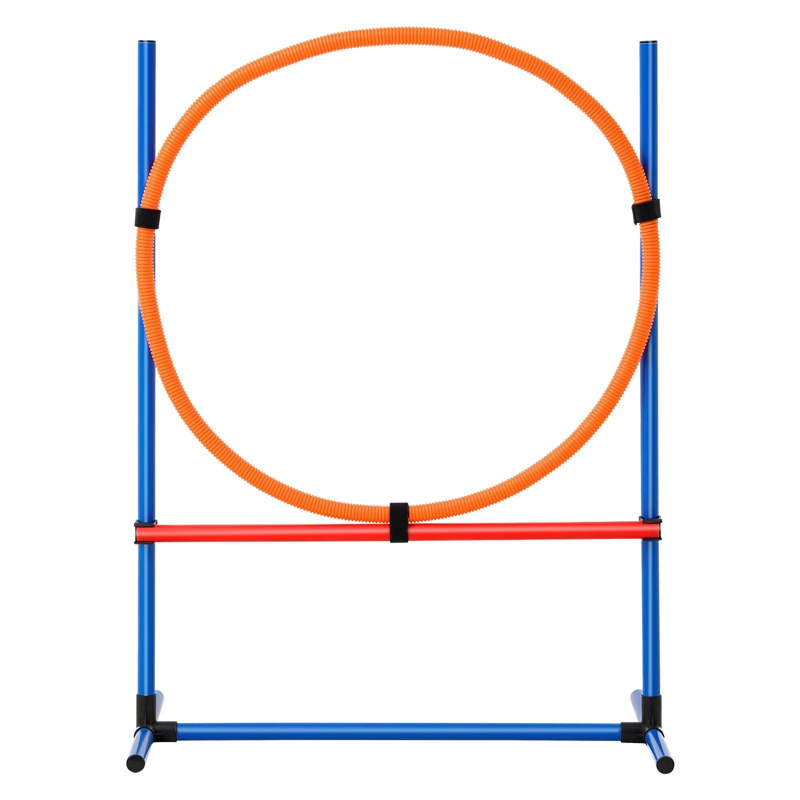 Dog Agility Training Equipment, 4 PCS Set with Adjustable High Hurdles,6 Weave Poles,Jump Ring,Square Pause V952-TYKMJKCTJJCKST31JV0