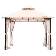 Patio Gazebo for 6-8 Person, 3.05 x 3.05 m Backyard Gazebo, with Mosquito Netting, Metal Frame, and PU Coated V952-TYLTZZ10X10FTV427V0