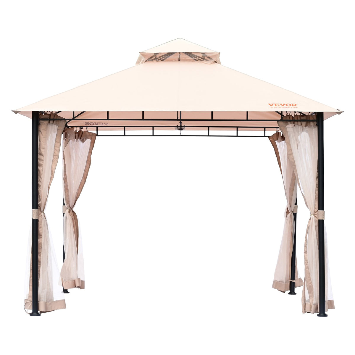 Patio Gazebo for 6-8 Person, 3.05 x 3.05 m Backyard Gazebo, with Mosquito Netting, Metal Frame, and PU Coated V952-TYLTZZ10X10FTV427V0