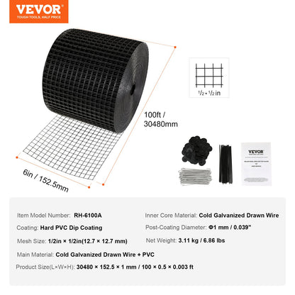 6 in x 100ft Solar Panel Bird Guard Critter Guard Roll Kit 60pcs Fasteners V952-TYNDCBBHWTZ6H55GXV0