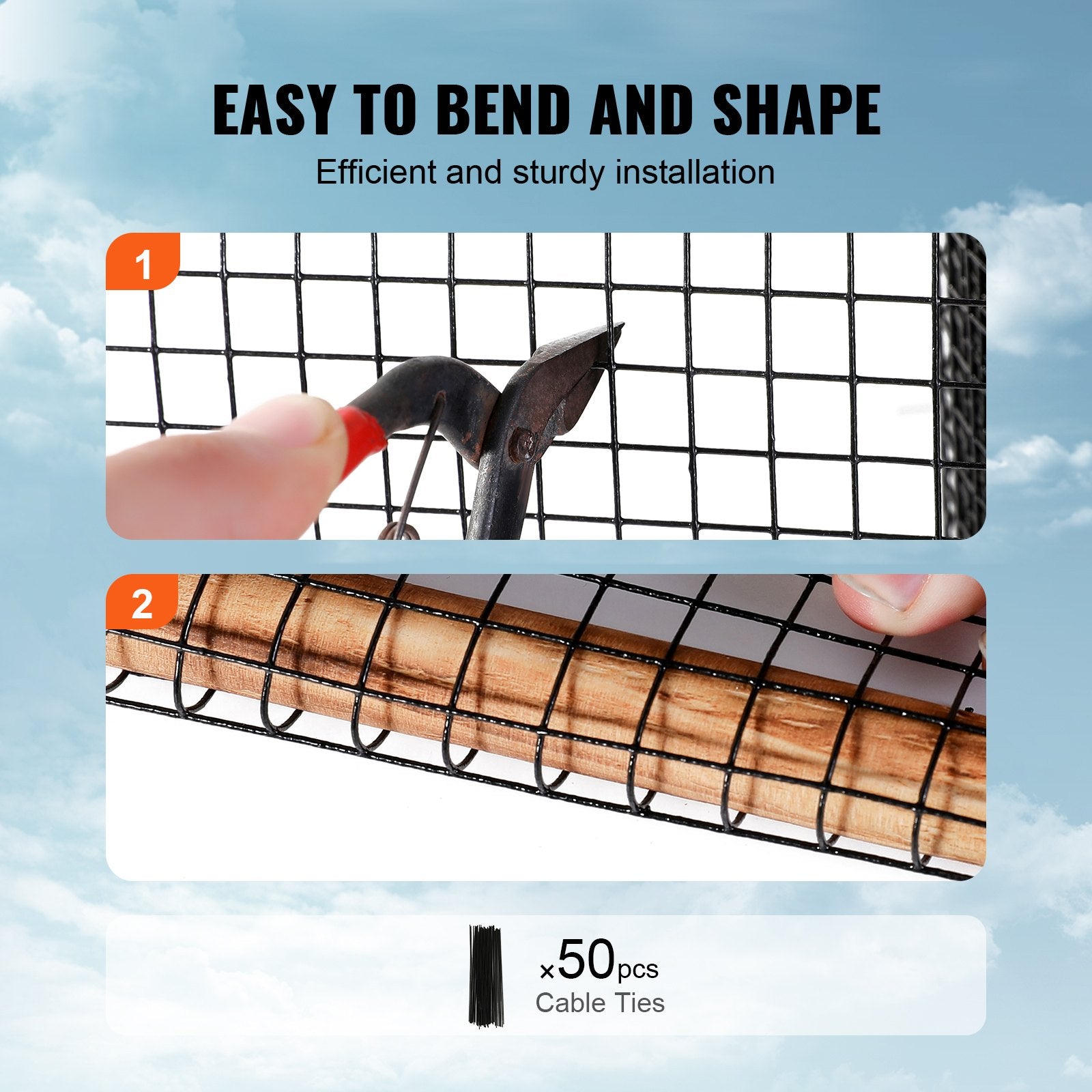 8in x 100ft Solar Panel Bird Guard Critter Guard Roll Kit 50pcs Tire Wires V952-TYNDCBBHWTZ8UKA3EV0