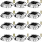 Driveway Lights 12-Pack Solar Driveway Lights Bright White with Screws Solar Deck Lights Outdoor Waterproof V952-TYNDD12JTWH000001V0