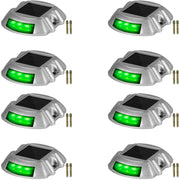 8-Pack Solar Driveway Light LED Road Markers Green for Garden Pathway V952-TYNDD8JTGN0000001V0