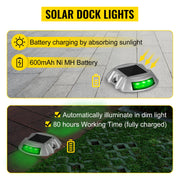 8-Pack Solar Driveway Light LED Road Markers Green for Garden Pathway V952-TYNDD8JTGN0000001V0