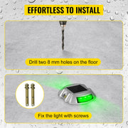 8-Pack Solar Driveway Light LED Road Markers Green for Garden Pathway V952-TYNDD8JTGN0000001V0