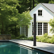 Outdoor Solar Heated Shower, 40L Poolside Shower Kit with 2 Shower Head and Foot Shower Tap, Handheld/Hanging V952-TYNLYQHSPVCLRGYW5V0