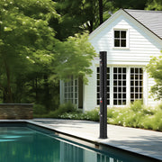 Outdoor Solar Heated Shower, 35L Poolside Shower Kit with Shower Head and Foot Shower Tap, Double Buckle Fast V952-TYNLYQHSPVCLT705AV0