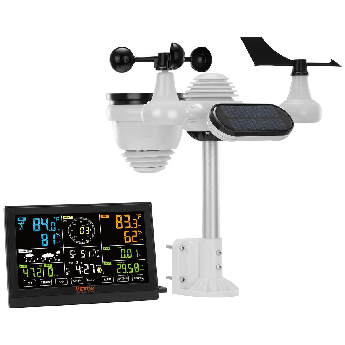 7-in-1 Wireless Weather Station, 7.5 in Large Color Display, Digital Home Weather Station Indoor Outdoor, for V952-TYNQXZ75VAAA7QJQSV3