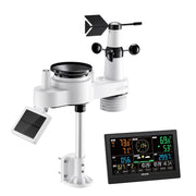 7-in-1 Wi-Fi Weather Station with APP, 190.5 mm VA Display, Wireless Solar Powered Outdoor Sensor, Rain V952-TYNQXZWIFI7586OBK001V3