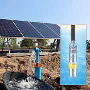Solar Water Pump, DC 277W Submersible Deep Well Pump, Max Flow 2.1 m3/H, Max Head 83 m, Max Submersion Depth V952-TYNSB260W10GVTKZOV9