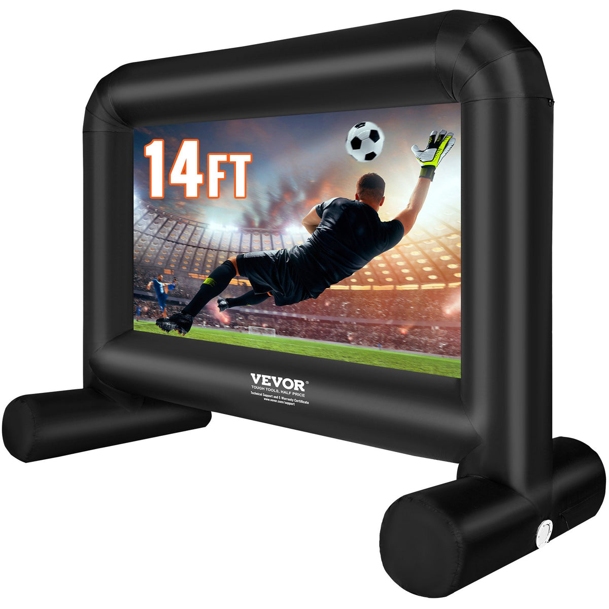 Inflatable Movie Screen, 14 FT Inflatable Projector Screen for Outside with Blower and Carrying Bag, V952-TYPM20CQSCQSN09WYV3