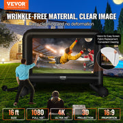 Inflatable Movie Screen, 16 FT Inflatable Projector Screen for Outside with Blower and Carrying Bag, V952-TYPM20CQSCQSRCERLV3