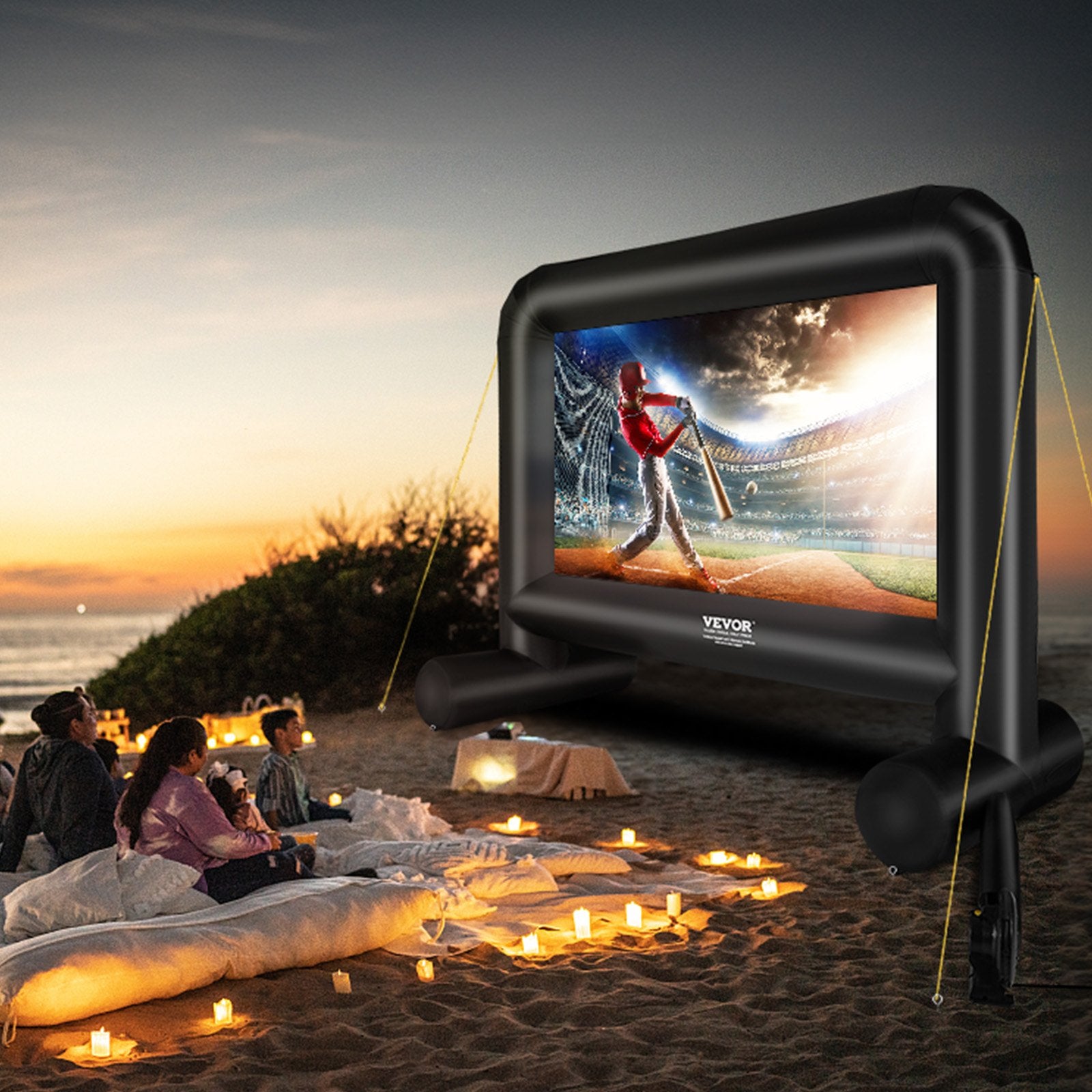Inflatable Movie Screen, 16 FT Inflatable Projector Screen for Outside with Blower and Carrying Bag, V952-TYPM20CQSCQSRCERLV3