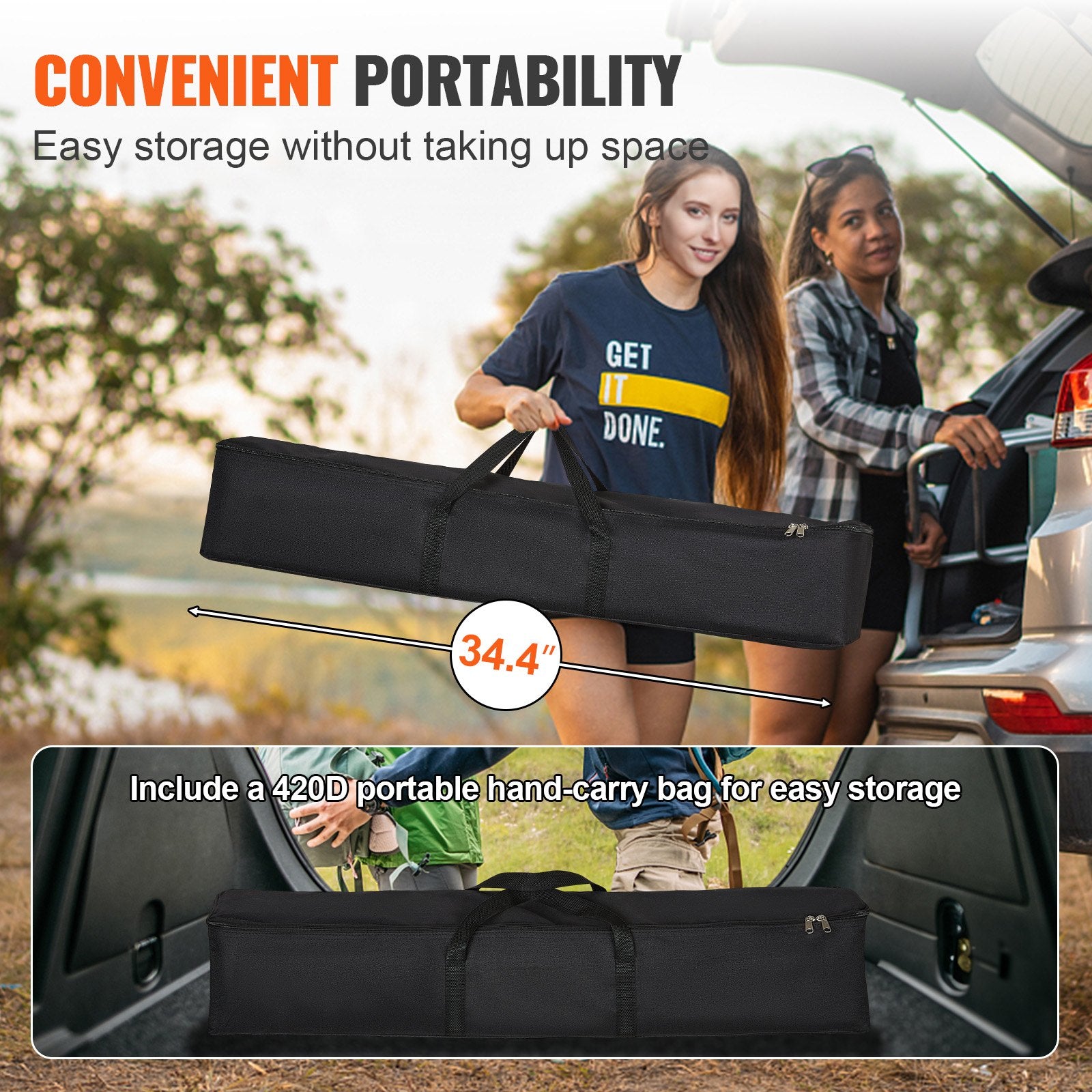 Projector Screen with Stand, 150 inch 16:9 4K 1080 HD Outdoor Movie Screen with Stand, Wrinkle-Free V952-TYPM20ZJSLJ18YCEZV0