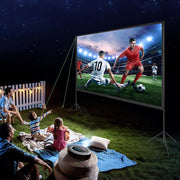 Projector Screen with Stand, 150 inch 16:9 4K 1080 HD Outdoor Movie Screen with Stand, Wrinkle-Free V952-TYPM20ZJSLJ18YCEZV0
