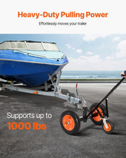 Trailer Dolly, 1000lbs Tongue Weight Capacity, Carbon Steel Trailer Mover with 2 inch Ball, 14 inch Pneumatic V952-TYSDQYC1000BJMKIYV0