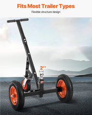 Trailer Dolly, 1000lbs Tongue Weight Capacity, Carbon Steel Trailer Mover with 2 inch Ball, 14 inch Pneumatic V952-TYSDQYC1000BJMKIYV0