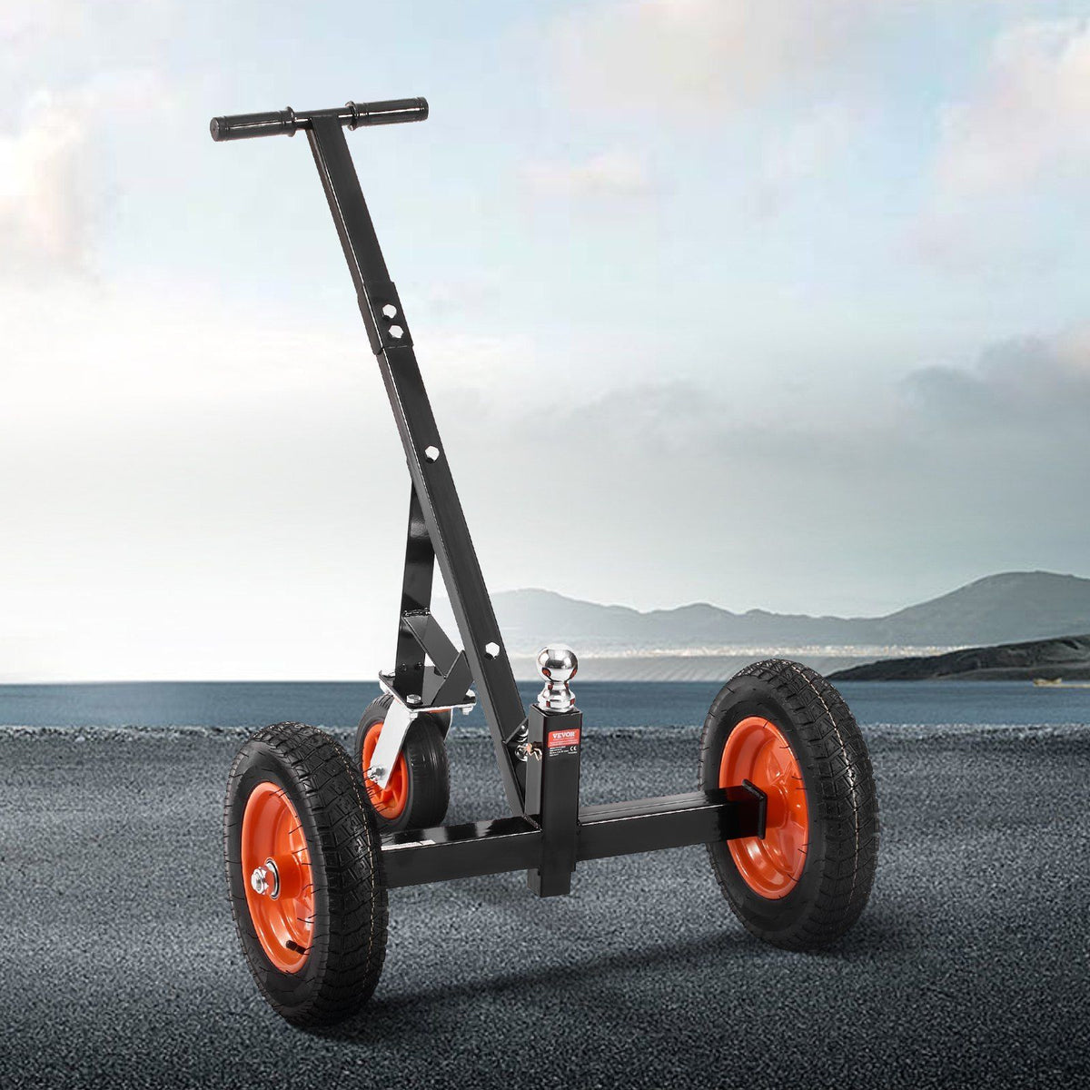 Trailer Dolly, 1000lbs Tongue Weight Capacity, Carbon Steel Trailer Mover with 2 inch Ball, 14 inch Pneumatic V952-TYSDQYC1000BJMKIYV0